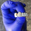 10K Gold Natural Diamonds w/ Diamond Cuts Custom Grillz