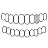 11 Real 10K White Gold Single Cap Custom Grillz (Choose Any Tooth)