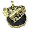 14K Gold Finish Huge "Paid" Badge Hip Hop Pendant