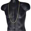 14k Gold Plated 36" Franco Chain Necklace