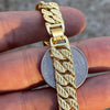 14k Gold Plated Diamond Dust Diamond Cut Bracelet 8" or 9"