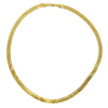 14K Gold Plated Herringbone Chain Necklace 20" x 7mm