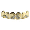 14K Gold Plated Iced Triangles Top Teeth Grillz
