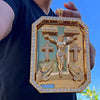 14K Gold Plated Massive Huge Jesus Combo Pendant Cross Last Supper