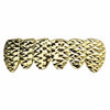 14K Gold Plated Over 925 Silver Diamond Cut Bottom Grillz
