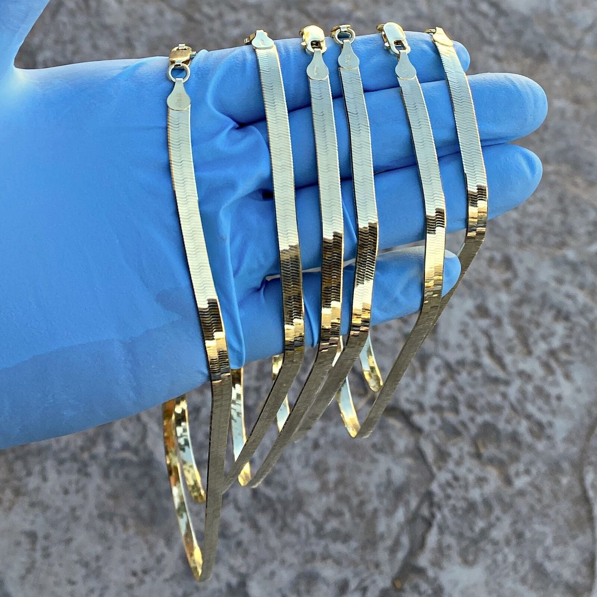 14k Gold Chain Herringbone - Österreich