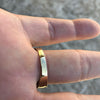 14K Gold Plated over 925 Silver Mens Solitaire Ring