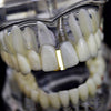 14K Gold Plated Plain Gap Single Tooth Grillz