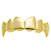 14k Gold Plated Pointy Top Teeth Vampire Fangs Grillz