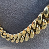14k Gold Plated Stainless Steel Miami Cuban Link 32" Kilo Chain 8.5" 18MM Bracelet Set