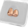 14K Rose Gold Plated Double Teeth Caps - Left Hand