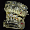18k Gold Plated 2-Tone Bottom Iced Flooded Out CZ Teeth Grillz