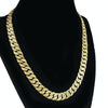 18k Gold Plated Diamond Cut Diamond Dust Cuban Chain Necklace 18"