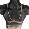 18K Gold Plated Finish over Stainless Steel Rope Chain Necklace 6mm x 30"