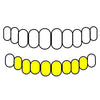 8 Bottom Gold Plated Solid 925 Sterling Silver Permanent Cuts Perm Custom Grillz