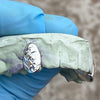 925 Sterling Silver Diamond-Cut Canine Caps Custom Grillz w/Back Bar