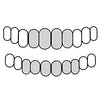 925 Sterling Silver Grillz Plain Gap Bars Open Teeth Custom Fitted Grills