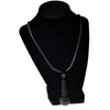 All-Black Mic Pendant Microphone 36" Franco Chain Necklace