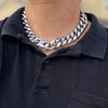 Cuban Link Chain 316L Stainless Steel Heavy Necklace 18" 22MM