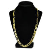 Figaro Chain Gold Finish 24" x 9MM Figaro Chain Necklace