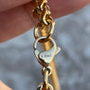 Gold Finish Over Stainless Steel Franco Chain Necklace 36"