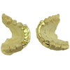 Gold Plated over 925 Silver 2 Top Caps 6 Bottom Teeth Custom Grillz