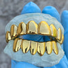 Gold Plated Solid 925 Sterling Silver Permanent Cuts Perm Custom Grillz