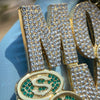 Huge 14K Gold Finish "Money on My Mind" Iced Flooded Out Hip Hop Pendant