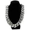 Huge 316L Stainless Steel Silver Cuban Chain Necklace 28" 30MM