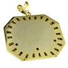 Huge The Last Supper Octagon Gold Finish /Silver Iced Pendant