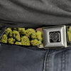 Marijuana Weed Stacked Nugs Buckle Down-Belt