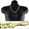 Men's Gold Plated 24" x 10MM Cuban Curb Chain Necklace