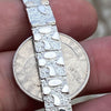Nugget Bracelet Real Solid 925 Sterling Silver 8.5" 8MM