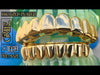 14k Gold Plated Grillz Deeper-Cut Bottom 8 Eight Teeth