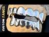 925 Sterling Silver Vampire Fangs Custom Grillz