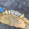 Real 10K Gold Vampire Single Caps Perm Look Teeth Fangs Custom Grillz