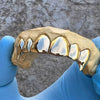 Real 10K Gold Vampire Single Caps Perm Look Teeth Fangs Custom Grillz