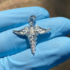 Real 925 Silver Caduceus RN Nurse Medical Doctor Symbol Pendant