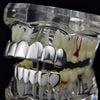 Real 925 Sterling Silver Plain Teeth Grillz Set