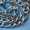 Solid 316L Stainless Steel Figaro Link Chain Necklace 24" x 11MM Thick