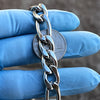 Solid 316L Stainless Steel Figaro Link Chain Necklace 24" x 11MM Thick