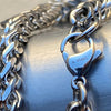 Solid Stainless Steel Franco Chain Necklace 36"