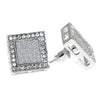 Square Silver Earrings 15MM