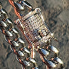 Stainless Steel Cuban Link Bracelet Flooded Out Moissanite Iced Clasp 8MM