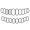 Top Right Hand - #6/#7 925 Sterling Silver Double Side Canine Open Face Caps Custom Grillz