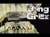 14K Gold Plated Iced Bling Cluster Bottom Teeth Grillz