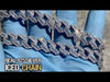 925 Sterling Silver Iced Cuban Link Chain Flooded Out 12 mm x 18"-24"