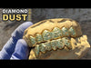 Gold Plated 925 Sterling Silver Diamond Dust Diamond-Cut Custom Grillz