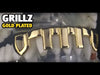 14K Gold Plated Vertical Bars Bottom Teeth Grillz