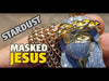 Masked Jesus Head Pendant Stardust Two Tone Chain Necklace 30"